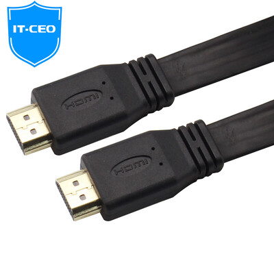 

IT-CEO V08HDMI-B HDMI Цифровой HD-кабель 3D HD Кабель для передачи данных / Видеокабель Подключение к компьютеру Телевизионная линия 1.4 Версия Плоская плоская 2 м Черная