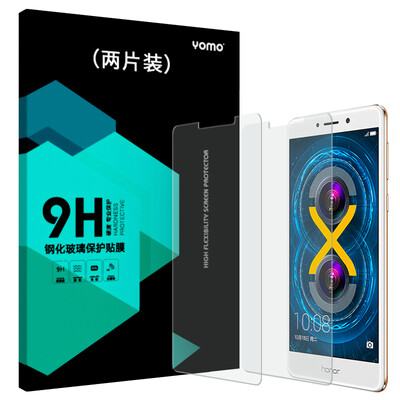 

[Yomo двухсекционного Huawei слава] Play 6X стал защитной пленкой пленка пленки телефонной трубки слава 6х царапины мембрана проникающей высокими двухсекционной, не полного