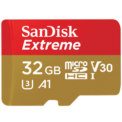 

Скорость памяти SanDisk (SanDisk) A1 32GB чтения скорость записи 100 Мб / с карты TF карты памяти мобильного MicroSDHC UHS-I Экстремальные скорости 60Mb / с