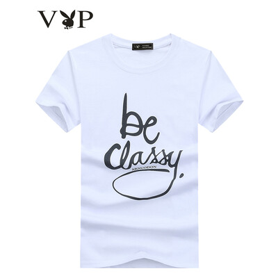 

Playboy VIP мужская модная стройная футболка круглый воротник