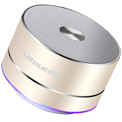 

Blue Yue LEnRuE A2 wireless Bluetooth speaker mini portable card subwoofer phone small audio small steel gun computer speakers soil Hao gold 500mAh battery