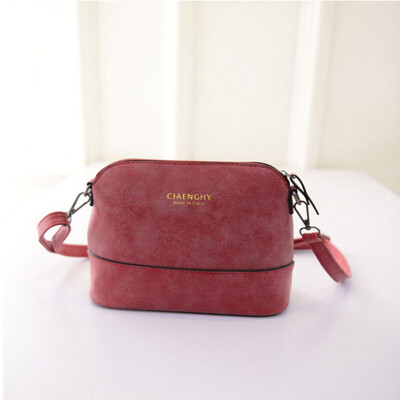 

Scrub handbags shoulder frosted shells as gift for women