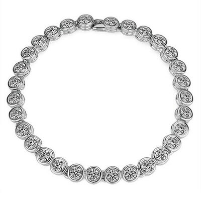 

Yoursfs® 18K White Gold Plated Simulated Diamond Bracelet Use Silver Austrian Crystal Jewelry