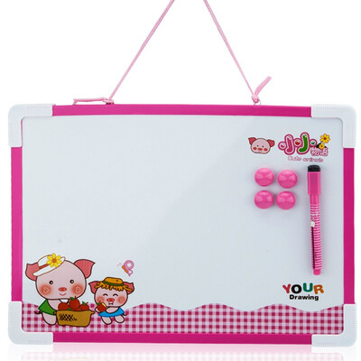 

GuangBo student drawing board learning whiteboard graffiti board 345 252mm red SBB1030
