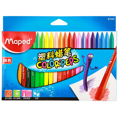 

Maped CH862003 can be rolled with two color plastic crayons 24 color box