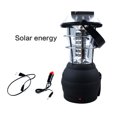 

Portable LED Emergency light 10W 36 LED rechargeable solar lantern- Direct charge hand charge aaa battery