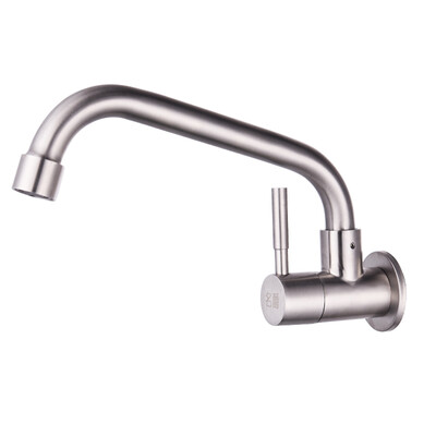 

MG MEJUE Z-1615 stainless steel 304 kitchen faucet quick open single cold wall faucet