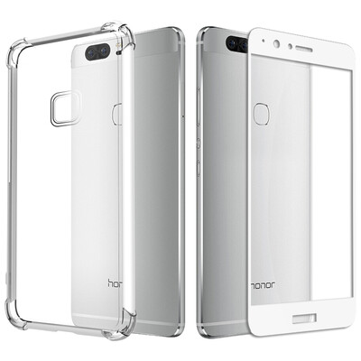 

[Отправить] ESCASE полноэкранного стал фильмом Huawei славы V8 телефона оболочки стали фильмом кормления полноэкранного белой мягкой оболочки всей подушка пакета DROP / прозрачного покрытия
