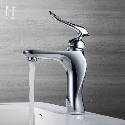 

HIDEEP Bathroom mixer basin faucet hot and cold water faucet Brass