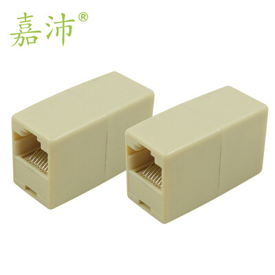 

Jia Pei TV-211X2 network connector RJ45 network dual-line cable docking extension through module 2 beige