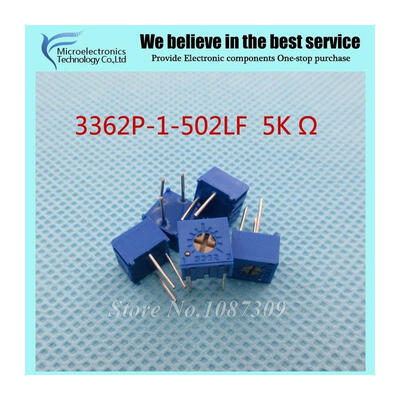 

10Pcs/Lot 3362P-1-502LF 3362P 502 5K ohm Trimpot Trimmer Potentiometer Variable resistor new original