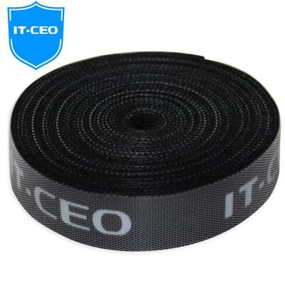 

IT-CEO 3M Beijiao Velcro Double-sided Glue Trousers Buckle Shoe Shine Tightening Velcro With Velcro 20mm Gouled Mosaic 2pcs 5m Black X103