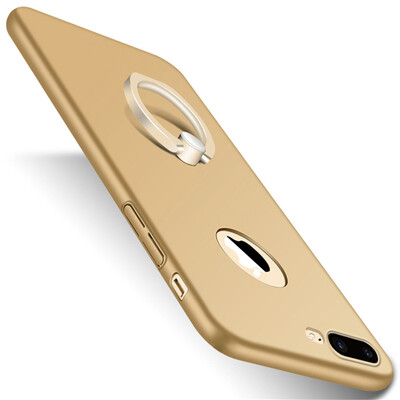 

Телефон Чехол для iPhone 7 Plus Ultra Тонкий Slim Обложка Простой PC Back Ring Holder 360 ° Защита вращения для iPhone 7 Plus
