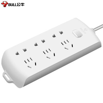 

Bull (BULL) GN-B2330 new national standard socket plug board / row row / row of plug / wiring board / drag line board 6 total control length of 1.8 meters