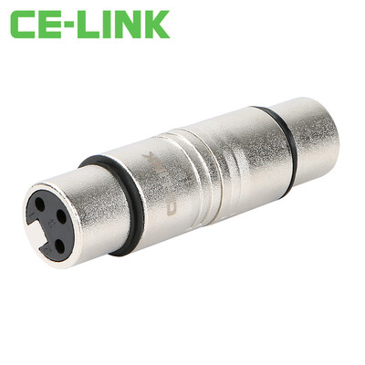 

CE-LINK 2719 трехжильный XLR гнездовой выключатель Karnon соединительная головка мама для женского микрофона микрофон аудио головка XLR серебристый