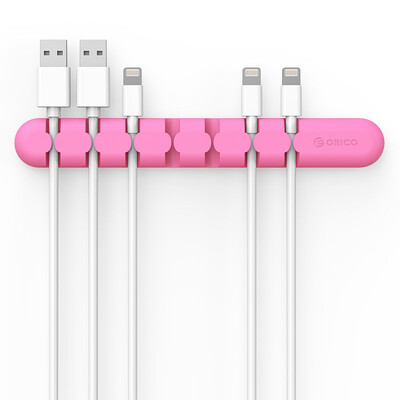 

ORICO (ORICO) CBS7 Creative Data Cable Storage Wraper Headset Wire Clamp Computer Desktop Cable Filter Pink