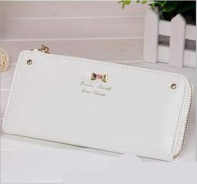 

Female wallet crosses bow tie ladies long section zipper wallet wallet holding bag