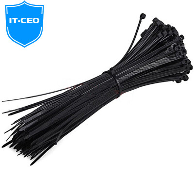 

IT-CEO V717-BL nylon cable ties cable tie wire rope tie line with tie wire buckle wire finishing with about 150x22mm about 100 black