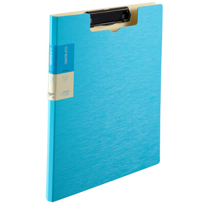 

Coix A4 vertical ARMOR foam PP double folding folder folder folder A3119 blue