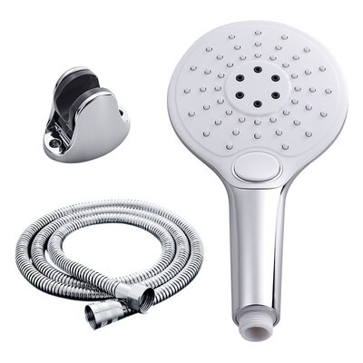 

JIARUI94539-3 shower head hand shower set one button multi-function shower head pressurized three-piece