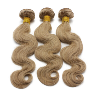 

#16 Dark Honey Blonde Weave Body Wave 100% Brazilian Virgin Remy Hair Machine Weave Hair Virgin Human Hair Extension