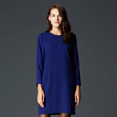 

Marc Rebecca Marc Rebecca elegant temperament nine sleeves sleeveless dress blue