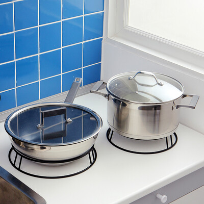 

Ou Runzhe pot rack bold diameter dual-use pot with shelf size kit