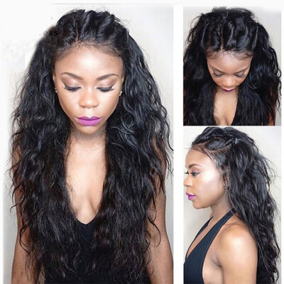 

Wholesale 8A Brazilian Virgin Hair Natural Wave Glueless Full Lace Human Hair Wigs For Black Women