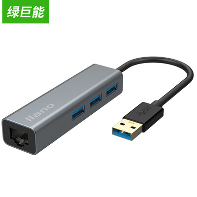 

Зеленый (USB) USB-сплиттер 3.0 USB-кабель для карты RJ45 USB-порт HUB-концентратор расширения интерфейса ноутбука Apple, сетевая карта для ноутбука