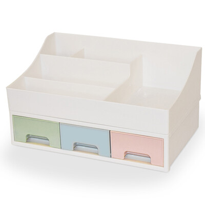 

Cosmetics storage box jewelry box desktop drawer storage box office simple plastic storage box combination cabinet A