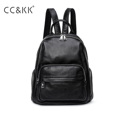 

CCKK women bag backpack women new European&American fashion full-grain leather multi-functional fashion backpack