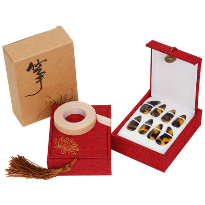 

Shengmahe SUMACH SG-03 large guzheng nail adult children nail beginner practice musical instrument accessories groove thick section 8 pieces of installed guzheng tape