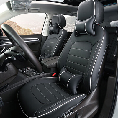 

Huashi jeep free man cushion free man seat cushion jeep all surrounded leather four seasons seat cushion modified free man special seat cover mesh luxury sports black