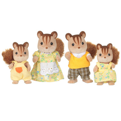 

[Jingdong Supermarket] Senbeier family girl gifts every family toy simulation doll doll - walnut squirrel family SYFC31368