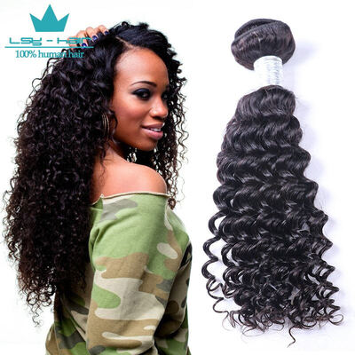 

Wholesale Deep Wave 10PcsLot Brazilian Virgin Hair Unprocessed Virgin Brazilian Hair Deep Curly Hair Grade 9A Human Hair