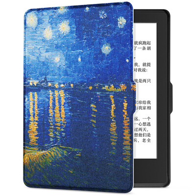 

Керамика подходит Kindle 558 версия защитного покрытия / оболочки окрашены серии новых Kindle e-book спальные перчатки Van Gogh Star