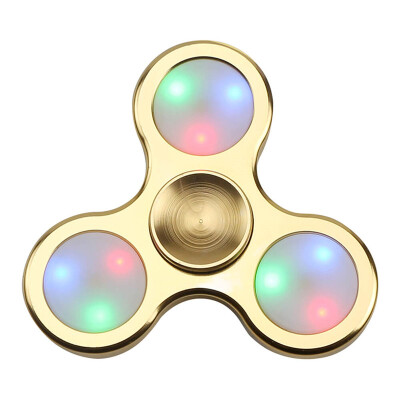 

Fidget Hand Spinner 3 Modes Adjustable LED Lights Aluminum Alloy Stress Reliever Focus Gift Toys