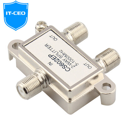 

IT-CEO V7FP-1 HD Closed Cable TV Splitter Connector Splitter Converter Socket Broadband Cable Digital TV Universal One Minute