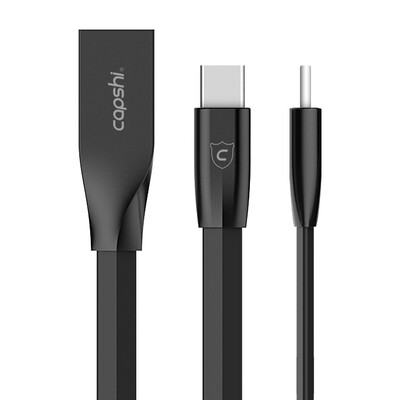 

Capshi Type-C Эндрюс телефон зарядное устройство кабельной линии 1,2 м повышен сплав цинка черный Huawei Р9 / 10 / mate9 / тат 5 / слава V8 / визуальная музыка / проса / 5/6