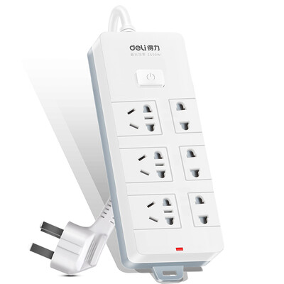 

Эффективный (дели) 18220 USB смарт-зарядка (5V2.1A) 2 1,8 м битового шаблон отверстий Мастера управление переключателем гнездо / штекер строка / патч-панель
