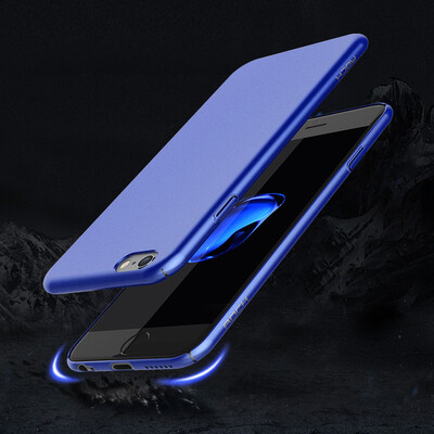 

Rock ROCK iphone6splus phone case case Apple 6 plus slim hard shell bare shell series all-inclusive mobile phone sets deep blue