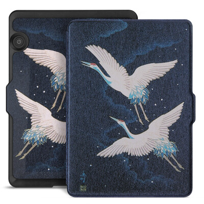 

Pottery fit Kindle 1499 version of the protective cover / shell Kindle Voyage navigation dedicated painting sleep gloves and wind cranes