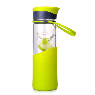 

Jingdong supermarket MIGO operation glass glass cup 055L with a portable glass water bottle male ladies car drinks cup
