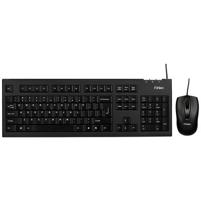 

Fuller Fühlen L600 wired keyboard&mouse set keyboard mouse set mouse keyboard laptop computer office male&female home black