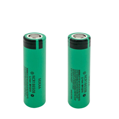 

MJKAA 2pcslot Original NCR 18650 Rechargeable Battery 37V 3400mAh NCR18650B li-ion Rechargeable Batteries battery