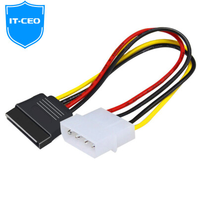 

IT-CEO V08SI D-type 4-pin to SATA serial hard drive / optical drive power cable adapter IDE to SATA large 4pin to 15pin