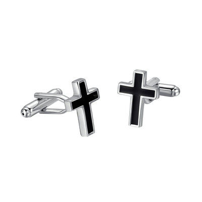

Yoursfs Cross Cufflinks Black Mens Cool Jewelry Cool Stainless Steel Cuff links