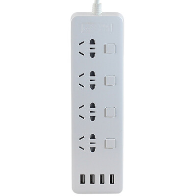 

Great Wall популярным полноразмерный 1,8 м CF-U8044 + 4USB розетка с четырьмя отверстиями бит защиты детей суб-управления затвором переключатель гнездо / штекер строку / патч панель / перетащить полосу