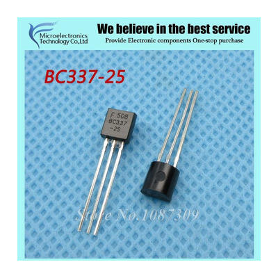 

50pcs free shipping BC337-25 BC337 TO-92 Bipolar Transistors - BJT NPN 50Vcbo 45 Vceo 800mA 625mW Trans new original