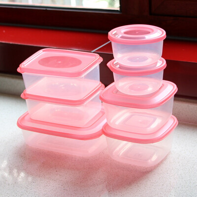 

Jingdong supermarket] A + snack kitchen storage box 7 sets